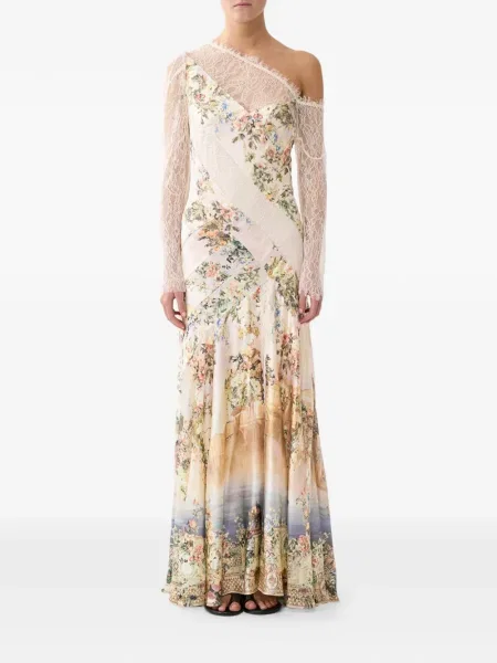 Rochie Camilla cu model floral cu imagine din dantelă