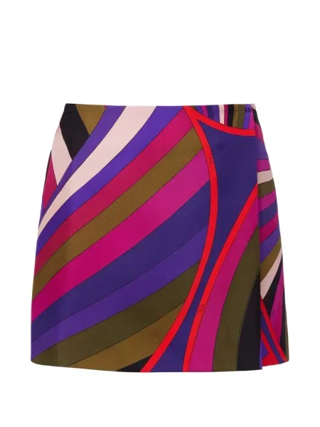 Fusta mini Pucci cu imagine violet