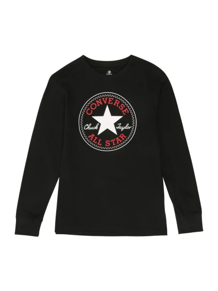 CONVERSE Tricou Chuck roșu / negru alb