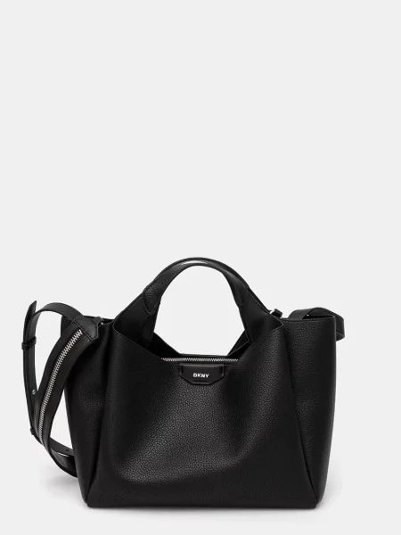 DKNY geantă crossbody pentru femei cu imitație de piele negru