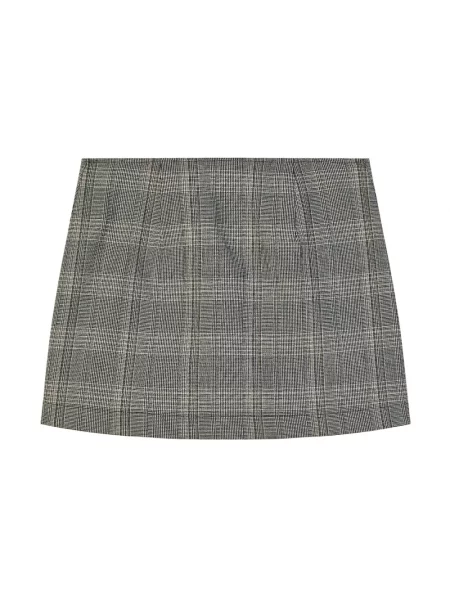Spódnica mini Patrizia Pepe w kratę szara