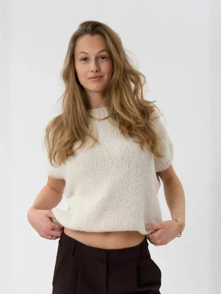 TEESHOPPEN Pulover Chloe alb