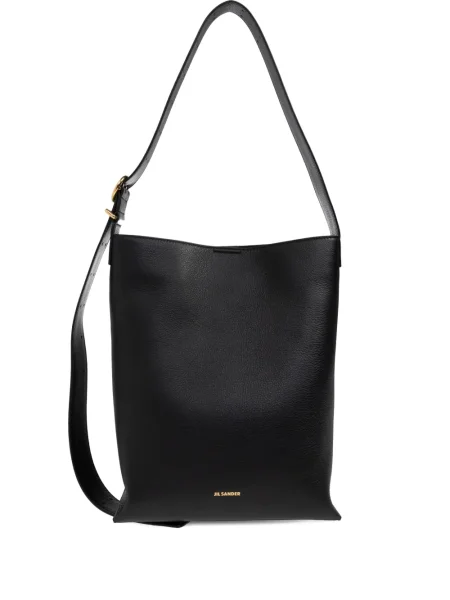 Geanta de piele Jil Sander din piele negru