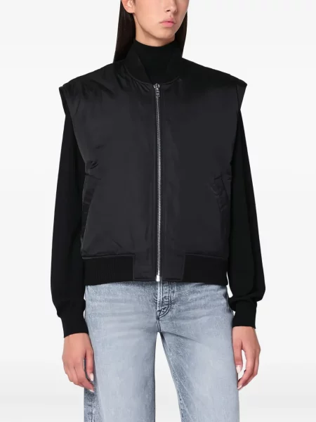 Vestă cu fermoar Ivy Oak negru