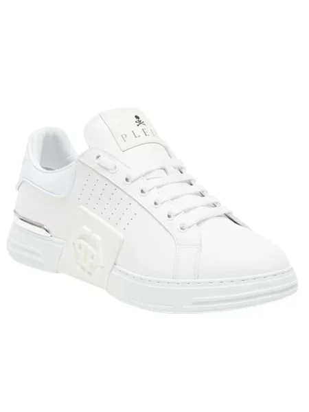 Sneakersy Philipp Plein skórzane białe