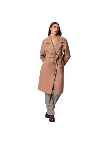 Płaszcz Kocca wełniany brązowy