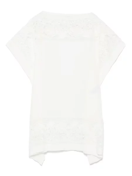 Rochie Ermanno Scervino de mătase de costum alb