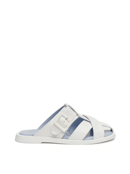 Alex Bell Шльопанці Шкіра білий
