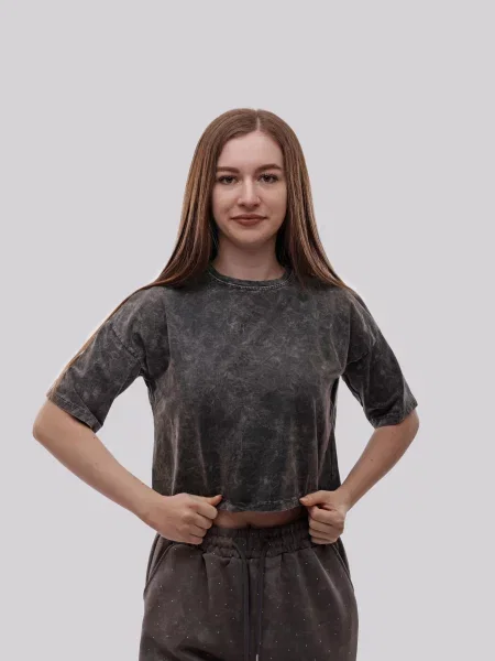 Футболка LUMO віскоза/поліестер чорний