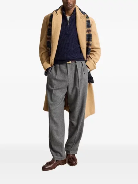 Șosete Polo Ralph Lauren cu broderie în carouri de flanelă verde
