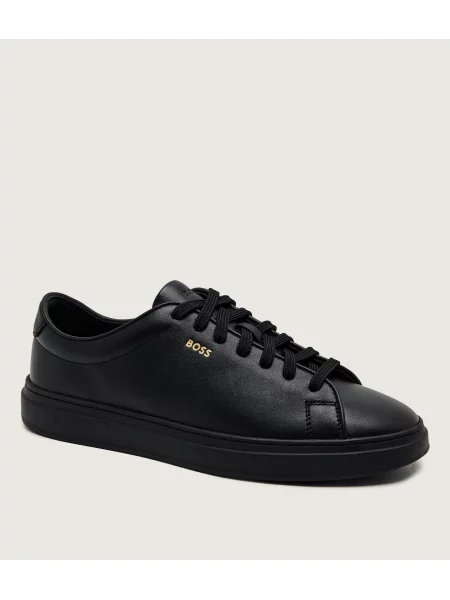 BOSS BLACK Teniși din piele Kieran_Tenn_butb negru