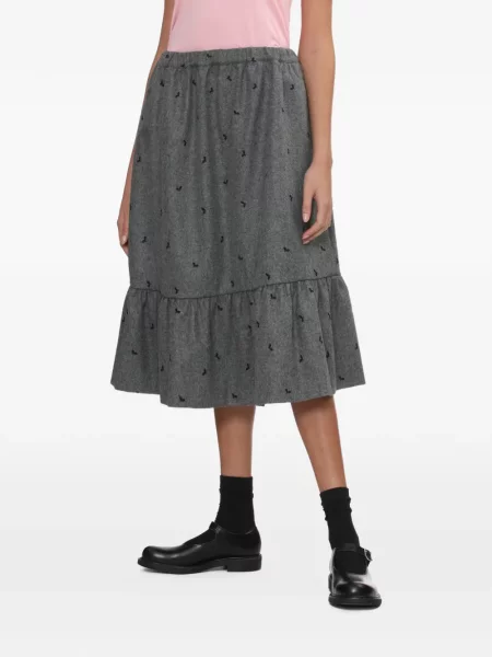 Spódnica midi dziecięca Comme Des Garcons Girl szara
