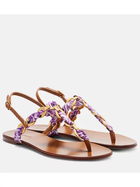 Chiloți tanga Dolce&gabbana din satin violet