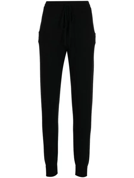 Pantaloni Teddy Cashmere din cașmir teddy negru