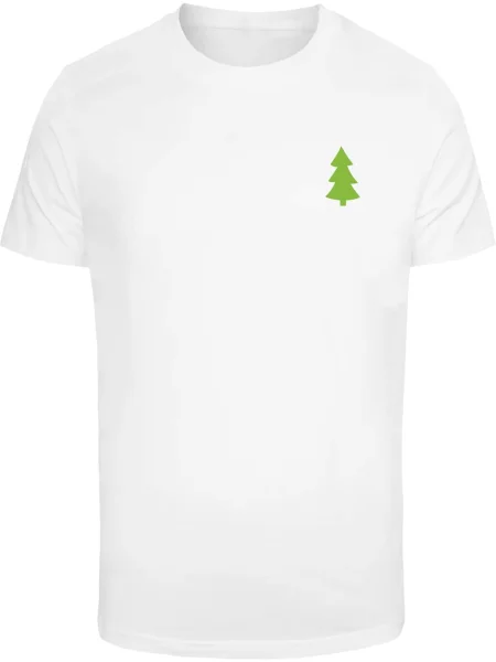 Merchcode Tričko Christmas Vibes zelená / červená bílá