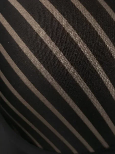 Pruhovaná push-up podprsenka Maison Close černá