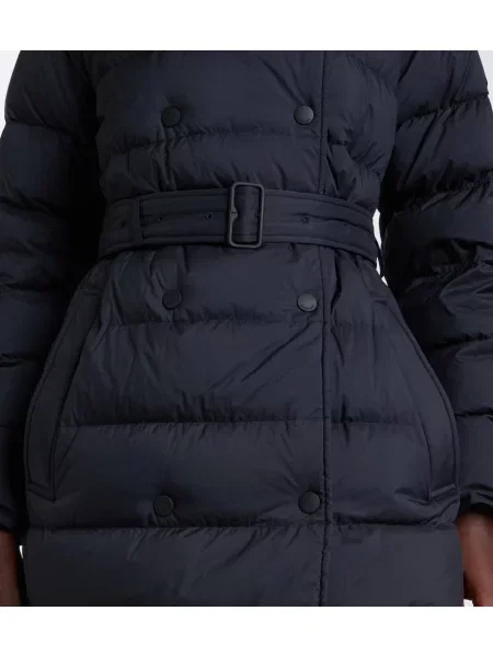 Geacă cu puf Burberry cu glugă negru
