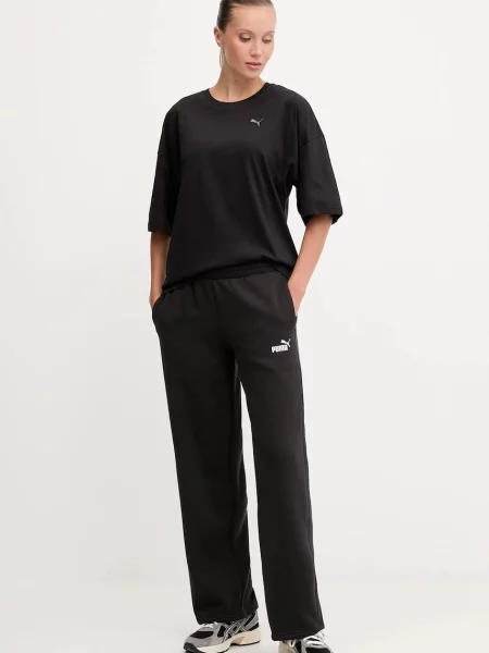 Однотонные спортивные штаны Puma черные