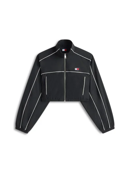 Tommy Jeans Přechodná bunda černá bílá