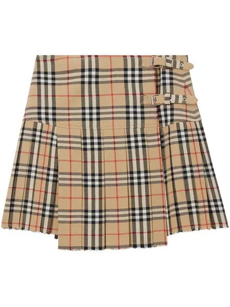 Fusta mini Burberry în carouri