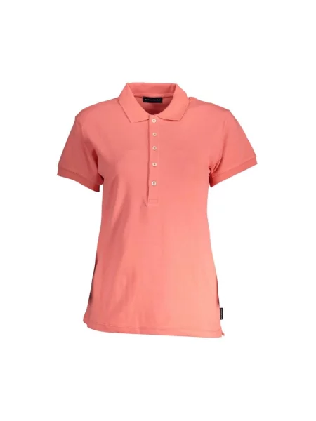 Koszulka polo North Sails z krótkim rękawem różowa