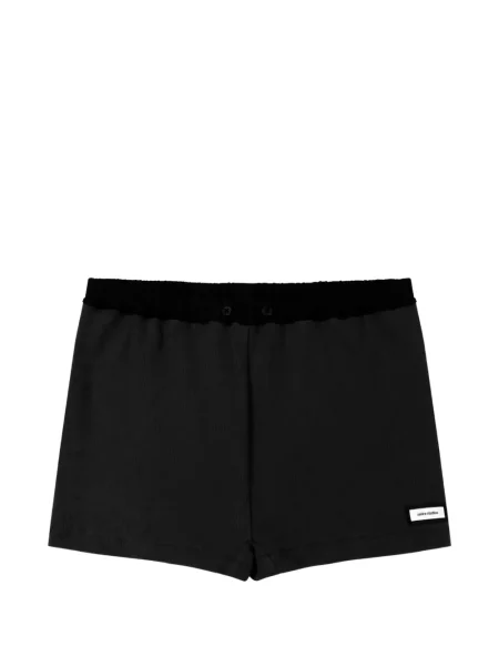 Pantaloni scurți Entire Studios tricotate negru