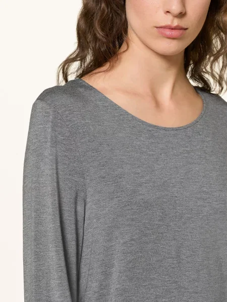 Hanro Spací Tričko Natural Elegance šedá