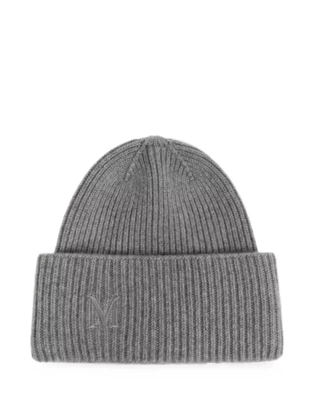Căciulă Max Mara cu broderie gri