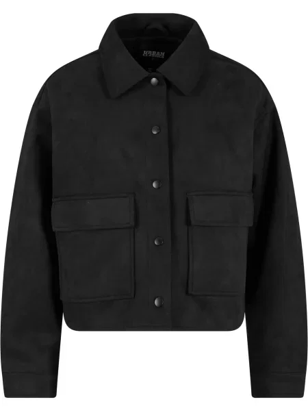 Urban Classics Geacă de primăvară-toamnă negru