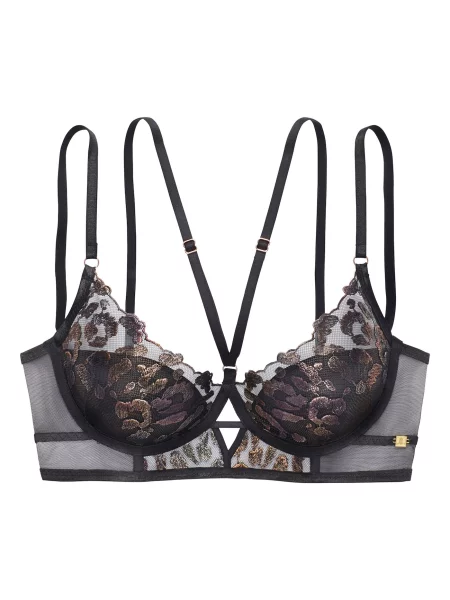 JETTE Sutien ciocolatiu negru