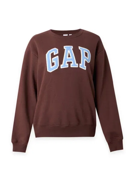 Gap Tall Mikina HERITAGE světlemodrá / hnědá bílá