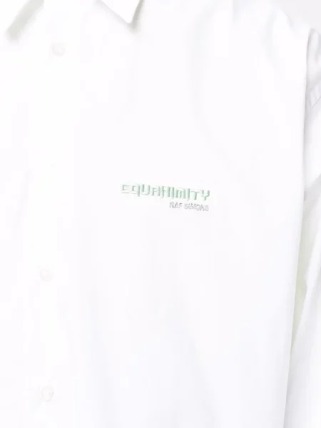Cămașă Raf Simons cu broderie alb