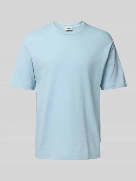 T-shirt z fakturowanym wzorem model ‘GILBERD’ Drykorn