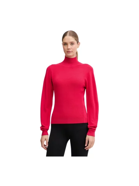 Sweter z golfem Sportalm różowy