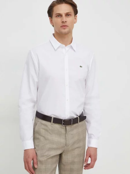 Lacoste camasa din alb