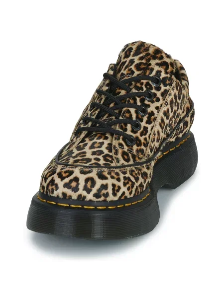 Mini pantofi Dr. Martens cu model leopard mini maro