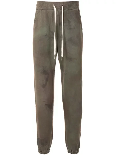 Pantaloni John Elliott cu imagine cu legături alergare verde