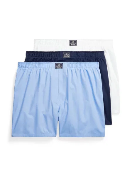 Bokserki z bawełny w zestawie 3 szt. Polo Ralph Lauren białe