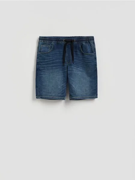Reserved Pantaloni scurți jogger din denim indigo jeans