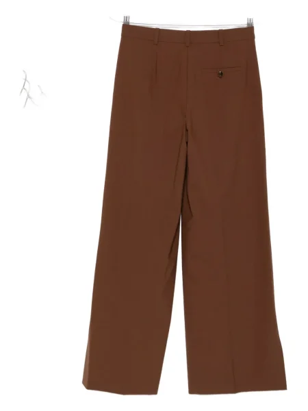 Pantaloni The Garment plisate maro