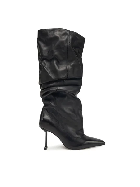 Кожени ботуши Naked Wolfe Vern с тънък Vern Nappa Prince Leather Black черно
