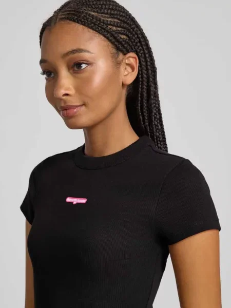 Tommy Jeans sukienka mini dopasowana czarny