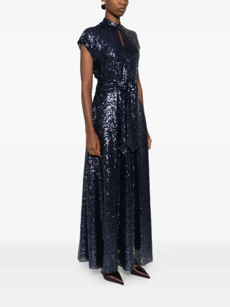 Rochie Kiton cu paiete de costum albastru