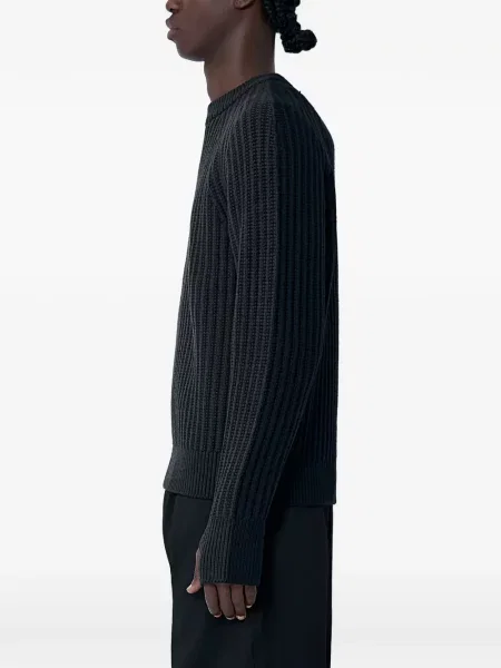 Pulover Junya Watanabe cu decolteu rotund negru