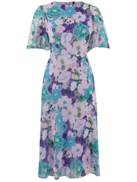 Trendyol Rochie turcoaz lila / mov lavandă verde