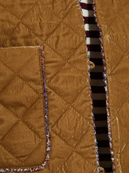 Geacă Munthe de catifea galben