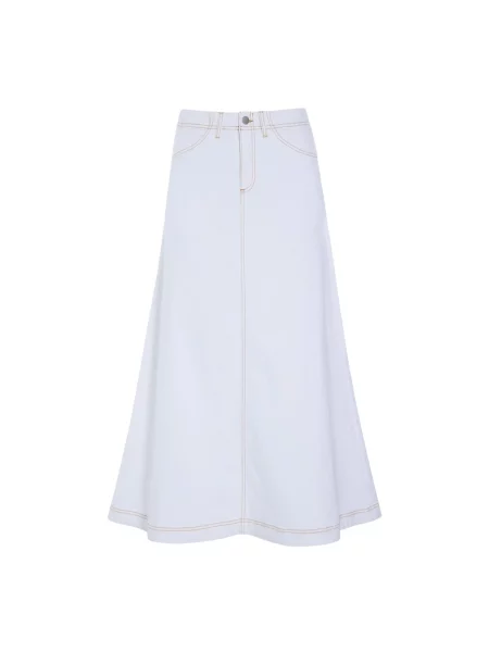 Długa spódnica jeansowa Bitte Kai Rand biała