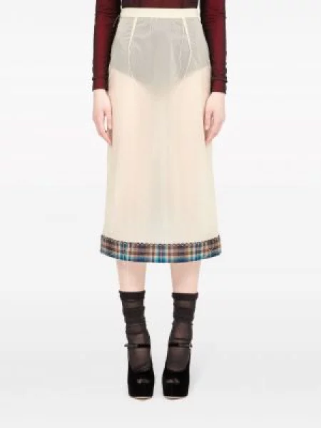 Pledas skaidrus sijonas Maison Margiela balta