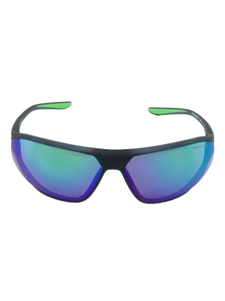 Ochelari de soare Nike cu cordon din jerseu cu imprimeu abstract gri