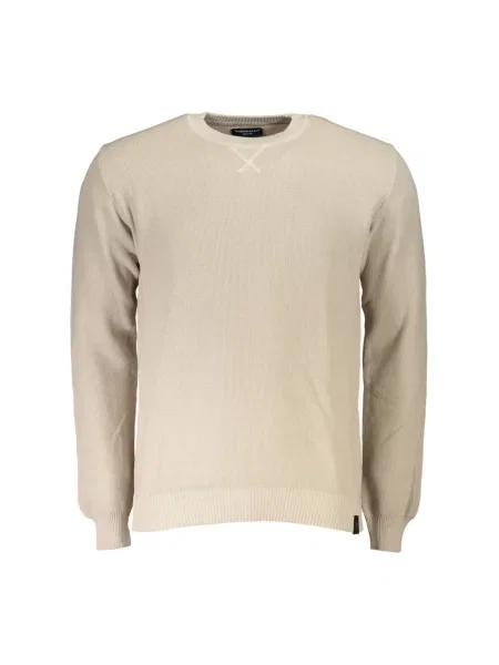 Sweter North Sails z dekoltem w serek beżowy